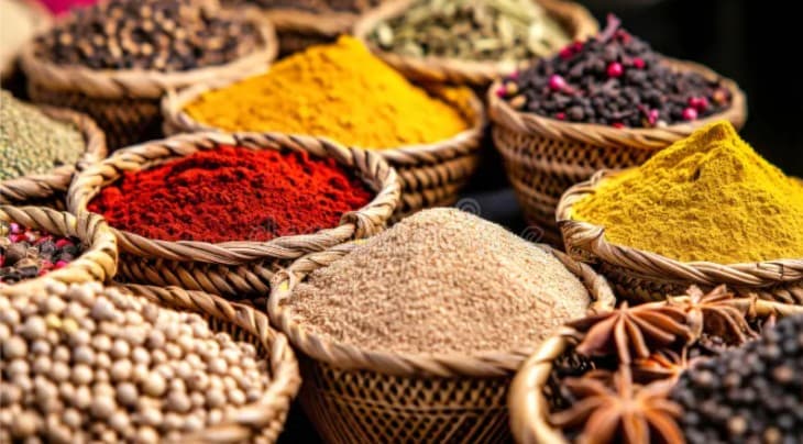 Wholesale market and spices