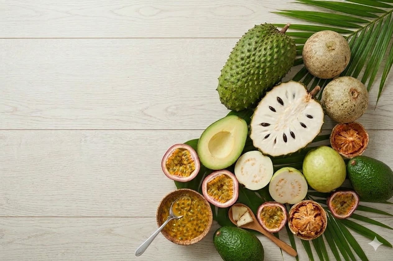 Fresh tropical fruit